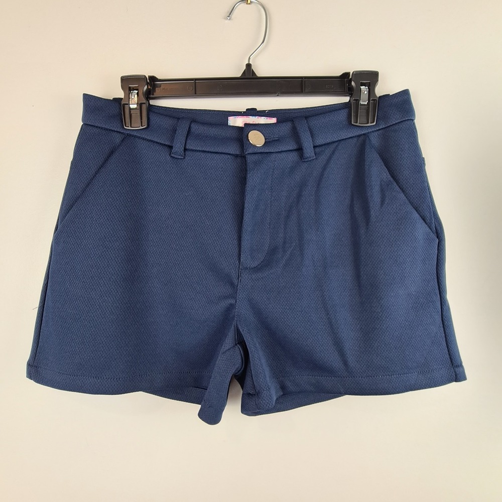 Stella Parker Shorts Woman's Size 6‎ Navy Blue Stretch Pockets 3" Classic Short